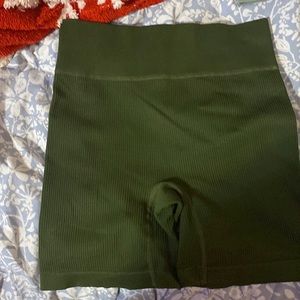 Green Amazon Athletic Shorts, Size Medium, Stretchy Material
